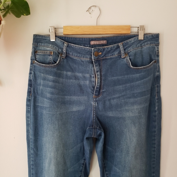 Garnet Hill Organic Cotton High Rise Straight leg Relaxed Jeans 32 Sustainable - Picture 4 of 16